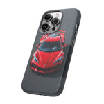 Red C8 Z06 Track Wing Tough Phone Case Cover Gift Art