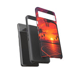 Basketball Court Sunset Phone Case | Tough Phone Case