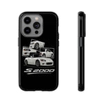 White S2000 Roadster Collage JDM Tough Phone Case Cover Gift