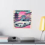 Skyline R32 Poster JDM Drift Car Japanese Sunset Retro Tokyo Wall Art