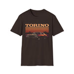 Torino Retro Sunset Car T-Shirt Classic Muscle Graphic Tee