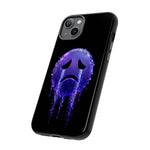 Glitch Sad Face Phone Case, Anime Melt Static Tough Cover