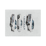 1963 Chevy Impala Illustration Blanket | Classic Car Velveteen Throw
