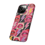 Pop Art Lips and Lightning Bolt Phone Case