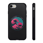 Great Dream Wave Circular Badge Vaporwave Phone Case – Japanese Aesthetic