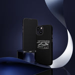 Black 4th Gen Camaro Z28 Sports Car Phone Case | Black Muscle Car Illustration