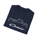 1955 Cameo Carrier Outline Silhouette Classic Truck T-Shirt Line Art Emblem Chevy Pickup Tee Fan Gift