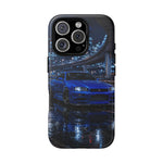 Skyline GT-R R34 Bayside Blue Tokyo Night Art Tough Phone Case