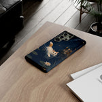 Turkish Van Swimming Cat Tough Case | Whimsical Night Pond, Lily Pads, Ducks