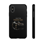 1978 Trans Am Phone Case Featuring Black Firebird Muscle Car Artwork
