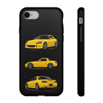 Yellow S2000 Convertible Sports Car Tough Phone Case Multi View