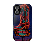 Neon Cowboy Boot phone case | High Noon Saloon design