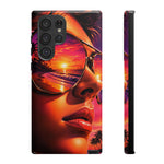 Sunset Reflection Sunglasses Retrowave 80s phone case