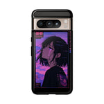 Melancholy Anime Girl Phone Case Vaporwave Tough Case
