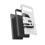 White MK4 Supra Phone Case, Retro 90s JDM Tough Cover for Car Enthusiasts