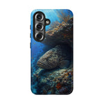 Grouper Reef Phone Case, Sunbeam Ledge Marine Art Tough Cover