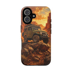 Land Cruiser FJ40 Classic 4x4 Red Rock Canyon Art Tough Phone Case