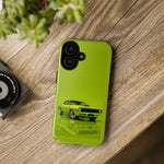Green Cuda Muscle Car phone case for Gear Heads