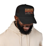 Torino Foam Trucker Hat – Retro Sunset Muscle Car Snapback Mesh Cap Vintage Stripe Graphic Style