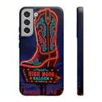 Neon Cowboy Boot phone case | High Noon Saloon design