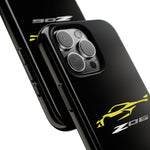 Yellow C8 Z06 Phone Case for Chevy Fans, Tough Protective Cover
