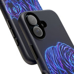 Neon Blue Tiger phone case | tough protective cover