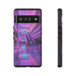 Empty Mall Escalator Vaporwave Art Tough Phone Case