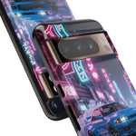 Skyline GT-R Tokyo Rain JDM Night Art Tough Phone Case