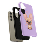 French Bulldog Bat Ears Kawaii Pet Dog Art Tough Phone Case