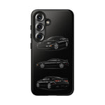 Black 300ZX Sports Car Tough Phone Case - Multi View
