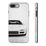 White NSX Phone Case, Retro 90s JDM Supercar Cover, Gift for Car Lovers