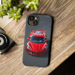Red C8 Z06 Track Wing Tough Phone Case Cover Gift Art