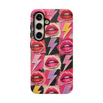 Pop Art Lips and Lightning Bolt Phone Case