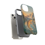Leaping Golden Trout Lake Scene phone case | Tough Cover