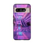 Empty Mall Escalator Vaporwave Art Tough Phone Case