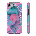 Neon Cyber Geisha phone case | Tough Case
