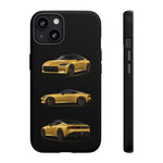 Gold Fairlady Z Classic Sports Car Tough Phone Case - 3 View