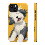 Sheepdog Hair Flip Phone Case Funny Dog Lover Gift