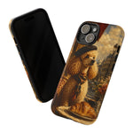 Poodle in Beret Phone Case | Vintage Paris Café Illustration