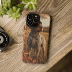 German Wirehaired Pointer Autumn Art Tough Phone Case