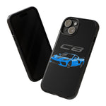 Rapid Blue C8 Corvette Vector Tough Phone Case