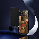 Corgi Royal Guard phone case | Cute British corgi soldier illustration