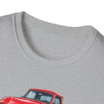 Red 1955 F100 Vintage Truck T-Shirt | Classic Trio Pickup Design
