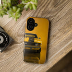 Classic Camaro SS Phone Case, Yellow 69 Muscle Car Cover, Gift for Guys