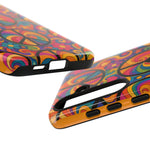 Peace Love Rainbow Spiral Art Tough Phone Case