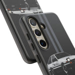 AE86 Phone Case, White 85 JDM Drift Icon Stripe Studio Cover