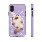 Ragdoll Sleepy Blue Eyes Kawaii Cat Art Tough Phone Case