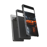 Orange C6 Neon Car Meet Tough Phone Case