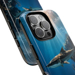 Cobia Reef Phone Case, Shaft of Light Ocean Fishing Tough Cover