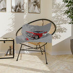 1960 Red Impala Illustration Velveteen Blanket | Classic Car Throw